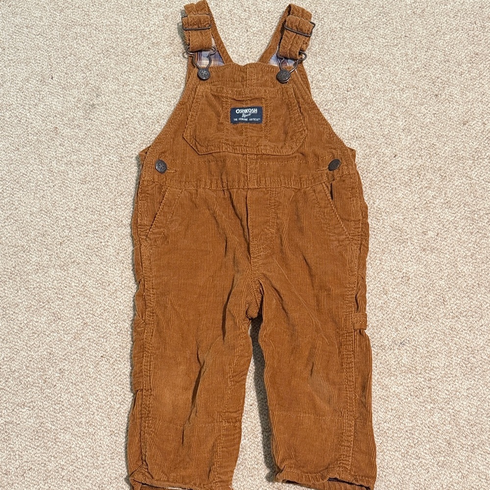 OshKosh B'gosh Brown Corduroy Overalls for Kid